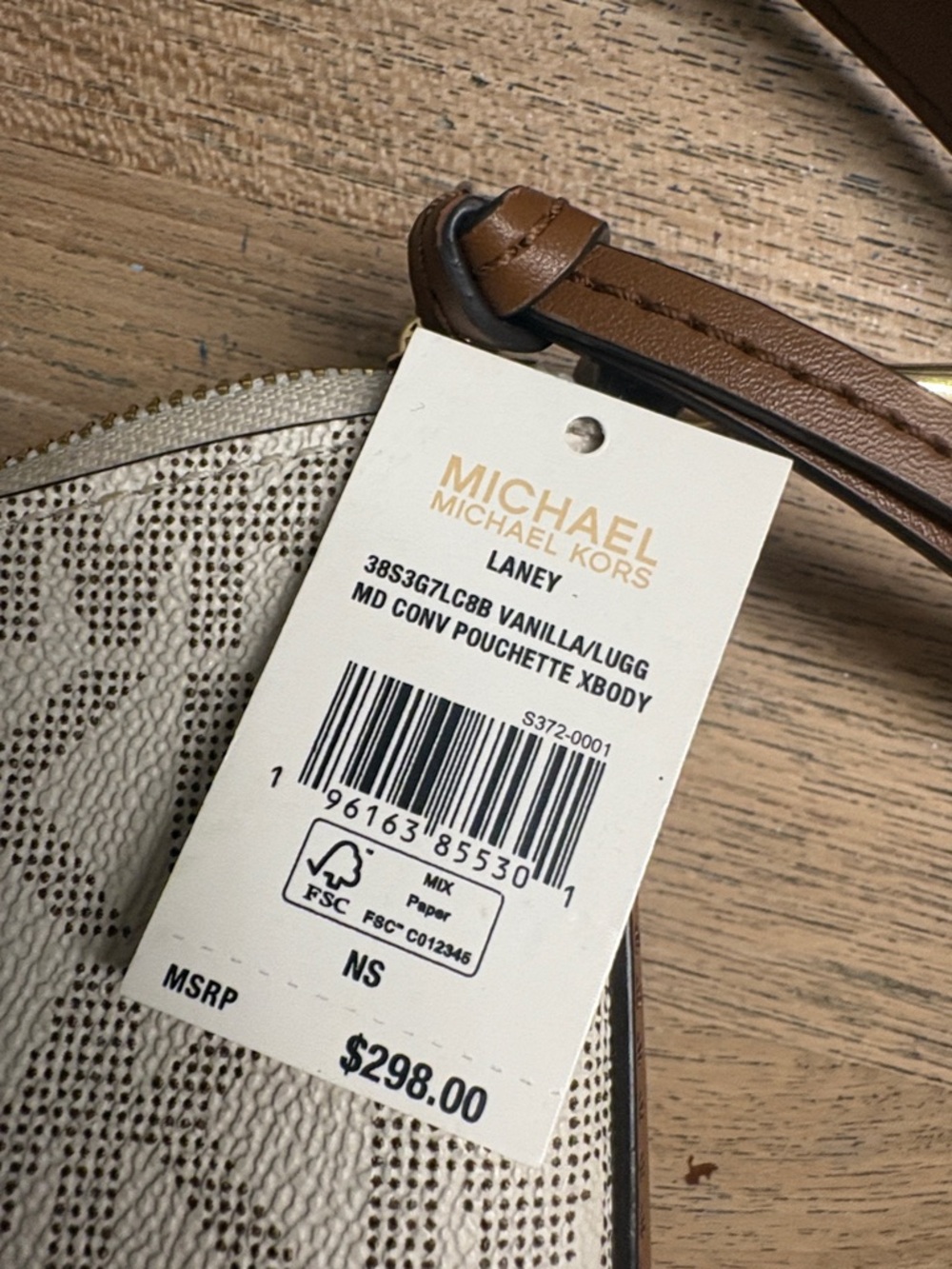 Michael Kors Cream and Brown Signature Shoulder Bag - Picture 3 of 13